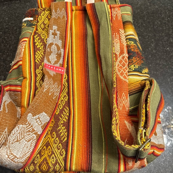 Taaluma Totes Earthy Patterned Backpack - Picture 10 of 13